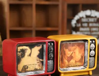 

Mini Resin Retro TV Model Antique Imitation Saving Piggy Bank Ornaments Crafts Bar Living Room Figurines Decor E470