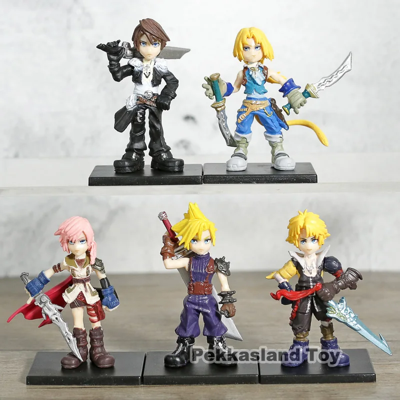 

Final Fantasy Dissidia Opera Omnia Trading Arts Cloud Strife Eclair Farron Squall Leonhart Tidus PVC Figures Toys 5pcs/set