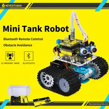 Keyestudio DIY Mini Tank Smart Robot  car kit for Arduino Education Programming+manual+PDF(online)+5 Projects