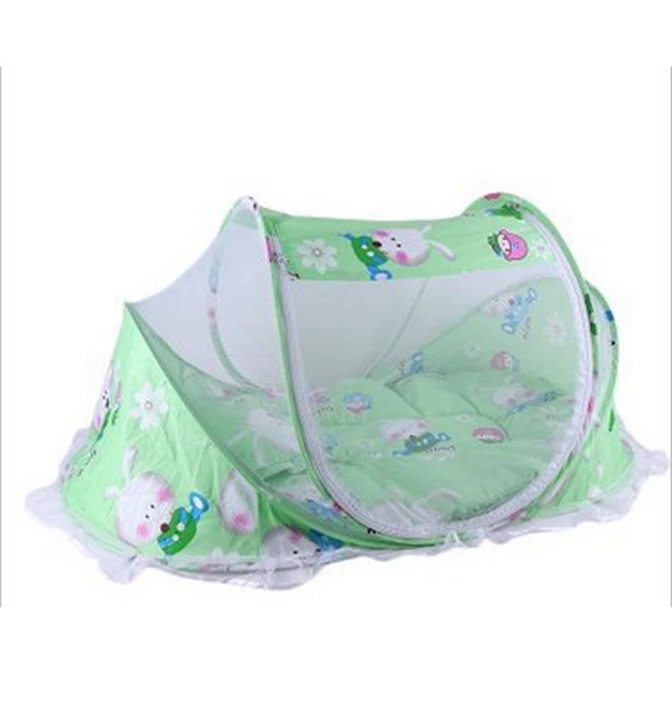 Newborn Bedding Crib Net Summer Protection Crib Pattern Mosquito Net Detachable Anti-Mosquito Cradle Infant Foldable Bedding Net