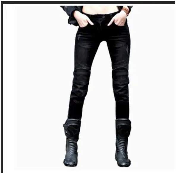UglyBROS Ms. джинсы мото rcycle брюки ретро штаны для езды на мотоцикле cruiser скутербмв мотоциклетные джинсы размер 25 26 27 - Цвет: Черный