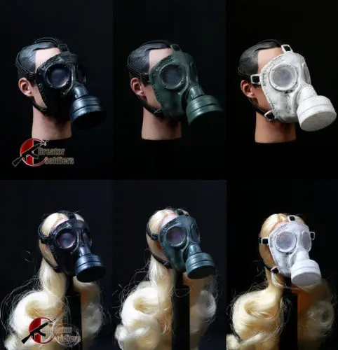 

1/6 Toys Model VINTAGE WW2 MILITARY Germans NAVY GAS MASK 12" Action Figure