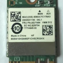 Broadcom BCM94350ZAE Беспроводная пт NGFF 802.11ac 867 M Wifi Bluetooth BT 4,1 Беспроводная Сеть карта для lenovo/IBM/Thinkpad FRU: 00JT494