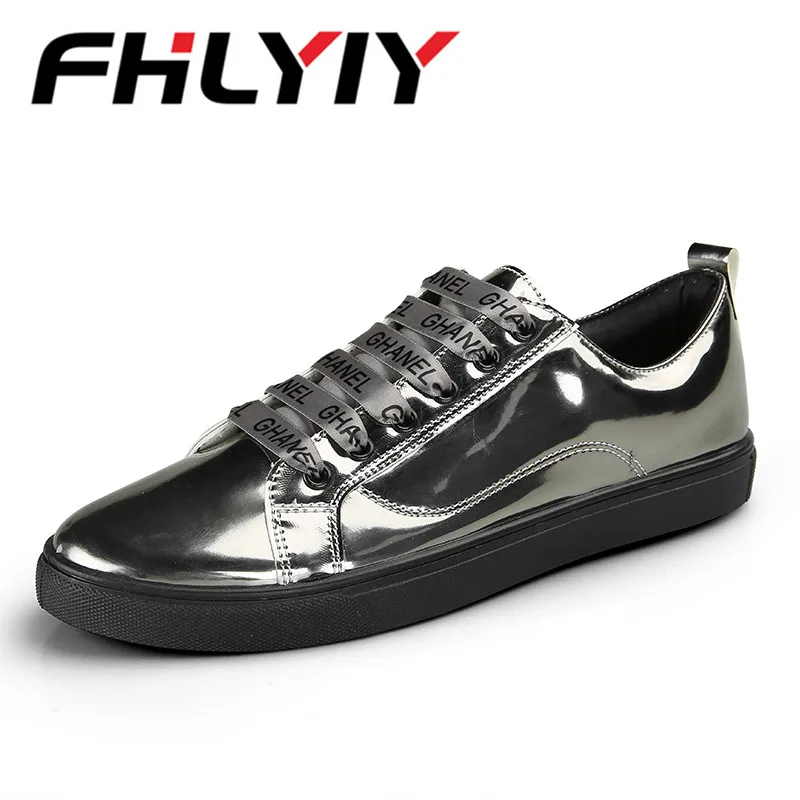 

Men'S New Casual Shoes Men Leather Flats Lace-Up Shoes Simple Stylish Comfortable Soft Male Shoes Zapatos Hombre Gold