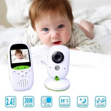 VB602 Wireless Video Baby Monitor 2.0 Inch Nanny Camera 2 Way Talk Night Vision IR LED Temperature Monitor Infant Baby Sleep Cam