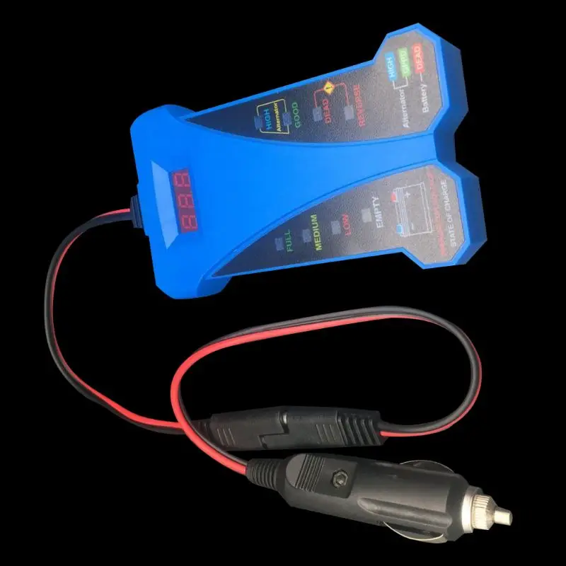 

New 12V DC Color LED Lorry Digitall battery batteries tester with Cigarette Lighter Plug accessory for Cars qiang