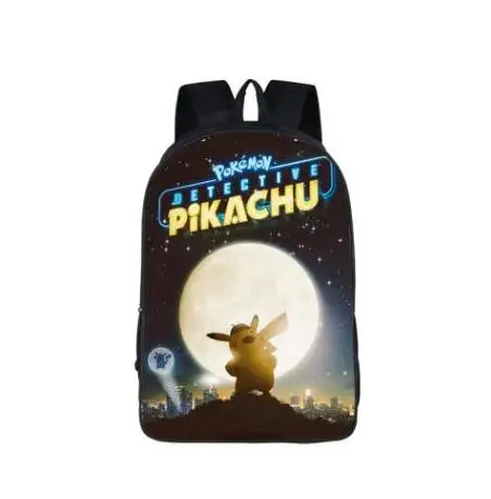 photo color Мультфильм рюкзак Pokemon для подростков девочек мальчиков рюкзак Пикачу/Bulbasaur/EEVEE/Psyduck детей школьные сумки детская книга Сумка - Цвет: photo color