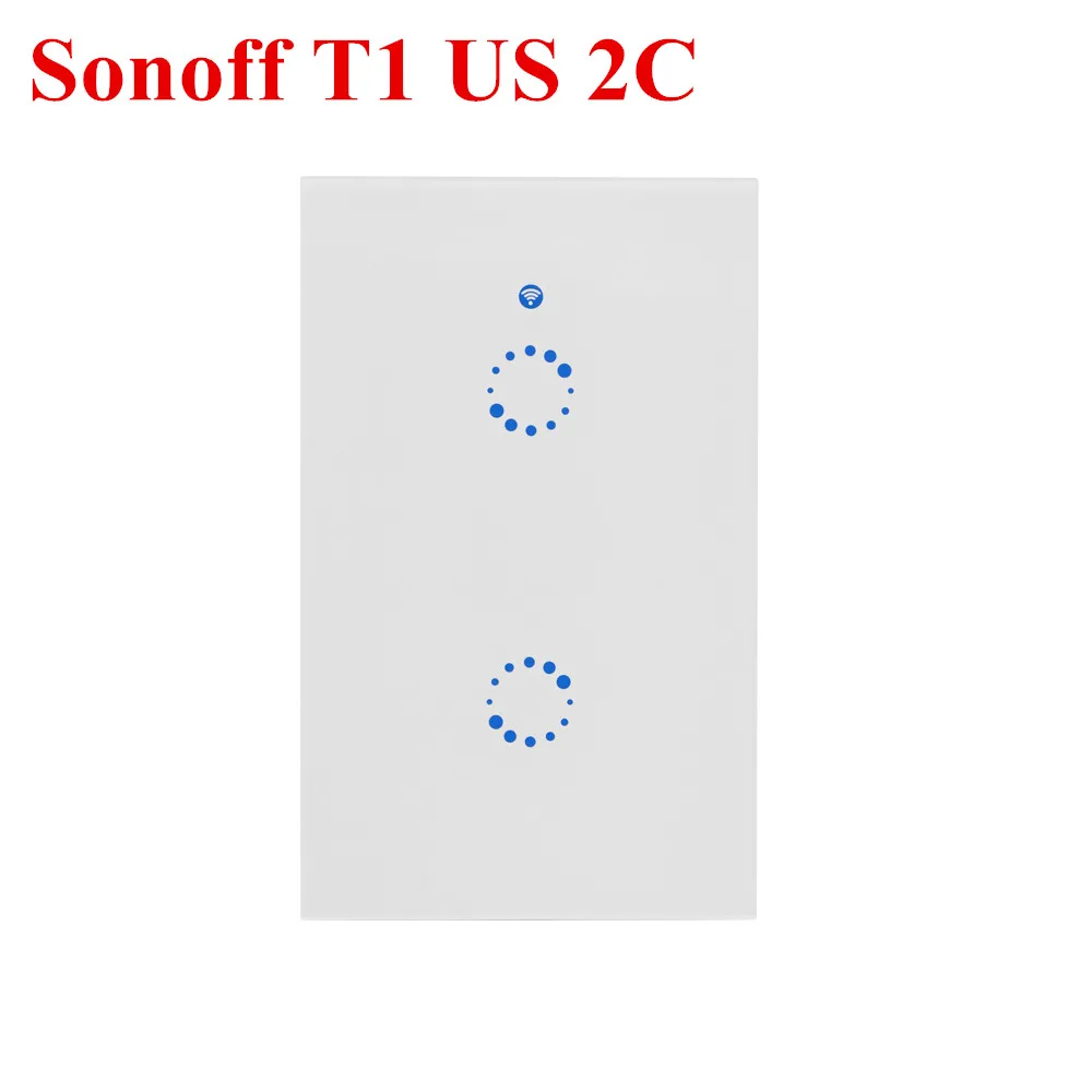 Интеллектуальный выключатель света Sonoff T1 US/EU Wi-Fi RF/APP/сенсорный экран Управление настенный светильник Переключатель 1/2/3 банда 86 Тип Панель настенный сенсорный светильник переключатель умный дом пульт дистанционного управления