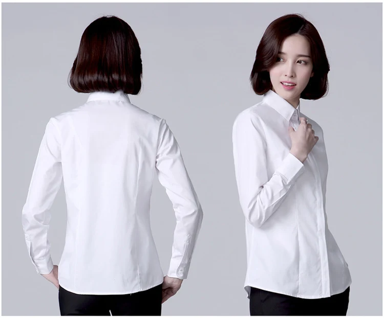 Модная официальная рубашка женская одежда Новая Профессиональная блуза с длинным рукавом Элегантная Офисная Женская одежда для работы топы размера плюс