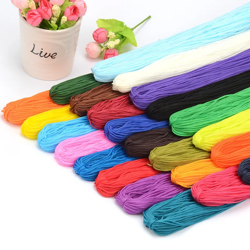 

40m Hot Sale 15 Candy Color DIY Crochet Cotton Cord String Handmade Rope for necklace making and bracelet Free Shipping