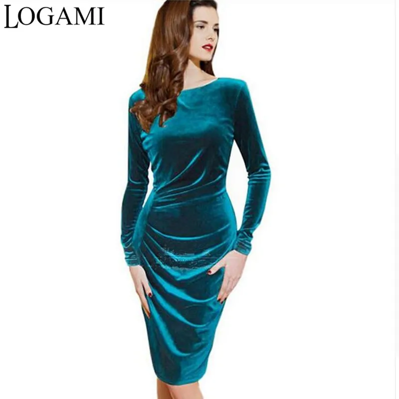 Vestiti Donna Eleganti.Velvet Dress Wrap Elegant Autumn Dresses Vestiti Donna Eleganti