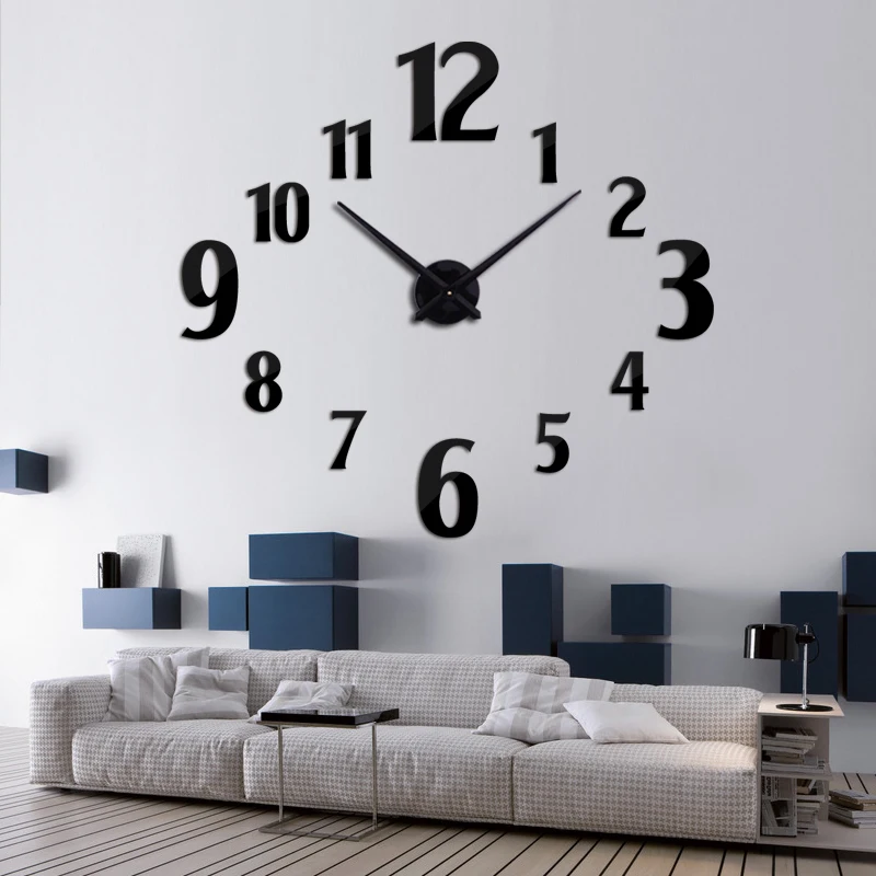 Новые акриловые настенные часы современный дизайн reloj де сравнению кварцевые