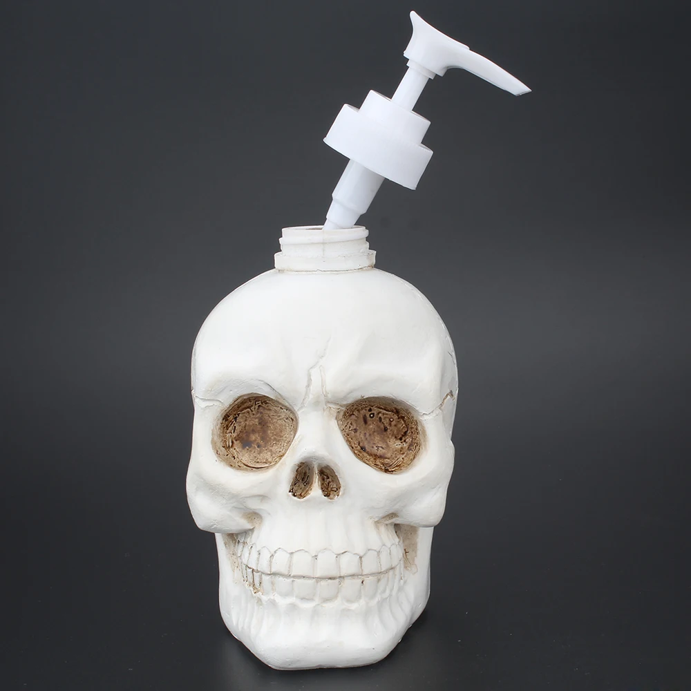 

Creative Skull Shampoo Dispenser Liquid Soap Bottle Hand Wash Shower Gel Dispenser Zeep Holder Dispenser Bathroom Accessories