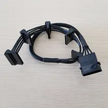 10 шт./лот ATX 4Pin IDE Molex до 5 x SATA серии ATA Питание кабель мужчин и женщин 18AWG 40 см для PC DIY