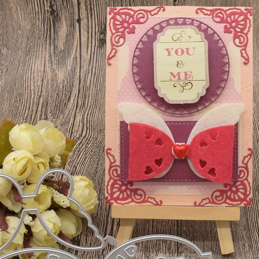 

Bow Knot Tie Metal Cutting Dies For DIY Scrapbooking Paper Card Album Gift Box Decoration Embossing Template Craft Dies