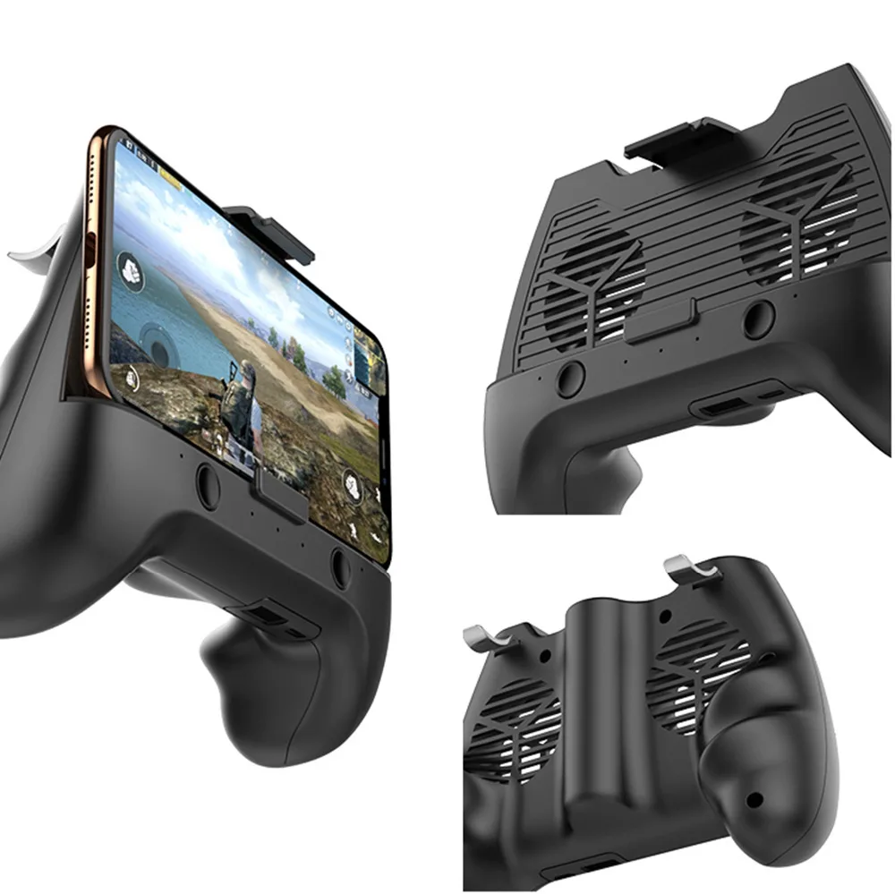 

Wireless Double fan Joystick Grip Handle for PUBG Mobile Phone Game Controller Gamepad for iphone 6/7/8/XS/MAX Gaming Console