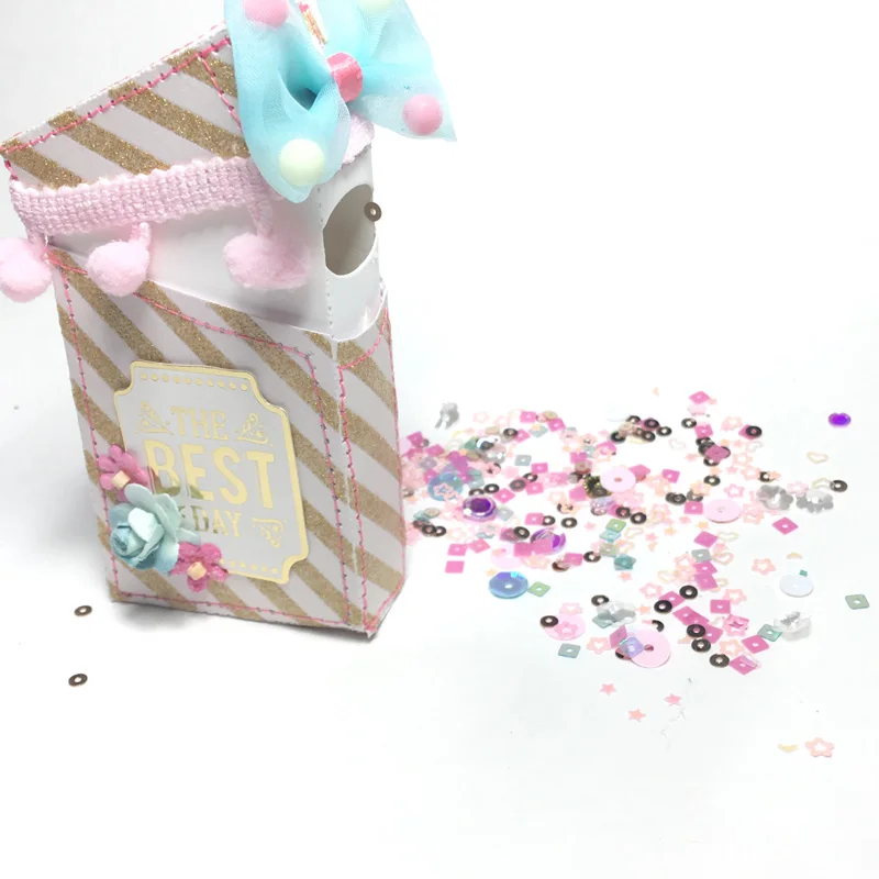 Kljuyp конфеты шейкер коробка металлический трафарет для аппликаций украшения из бумаги Скрапбукинг 04104