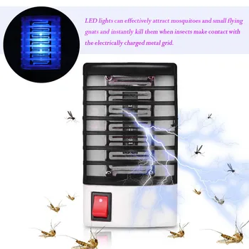 

Mosquito Killer Lamps LED Socket Electric Mosquito Fly Bug Insect Trap Killer Zapper Night Lamp Lights lighting EU Drop Shipping
