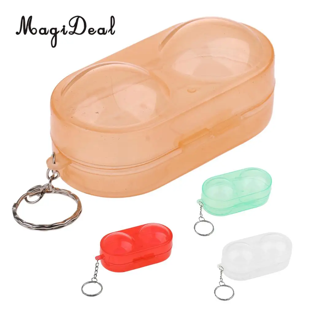 

MagiDeal High Quality Plastic Table Tennis Ball Container Box Ping Pong Ball Storage Carry Case Hold up to 2 Balls 4 Colors