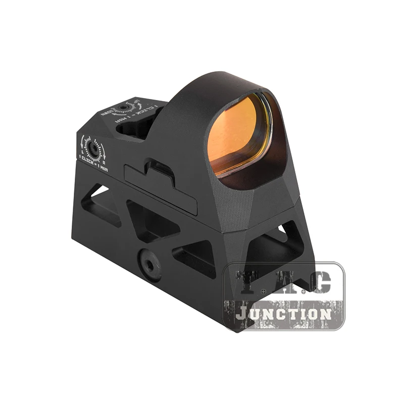 Тактический красный точечный прицел Reflex Sight Rifle Scope 3 MOA 1X25 мм w/20 мм Picatinny QD1.4" Co-witness Riser Mount