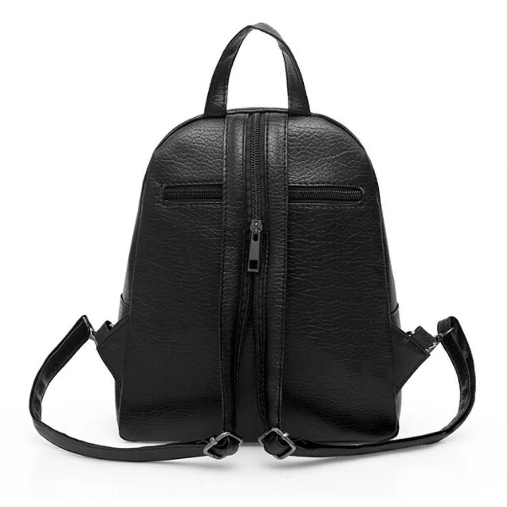 Masion Fabre, 3 шт., рюкзак, модный, женский, три комплекта, Ретро стиль, Dolid, для девушек, кожа, Повседневный, солидный, на плечо, сумки, рюкзак для женщин