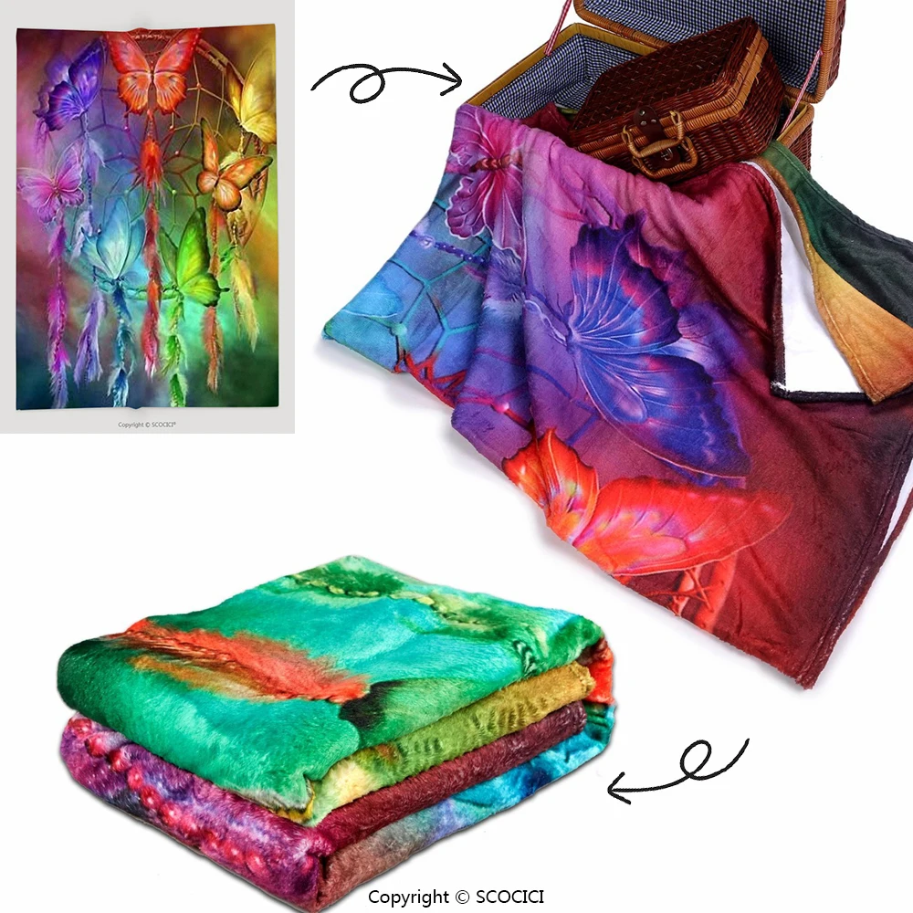 Kustom Lembut Fleece Throw Blanket Apartemen Dekorasi Alam Kustom Lembut Fleece Throw Blanket Apartemen Dekorasi Alam