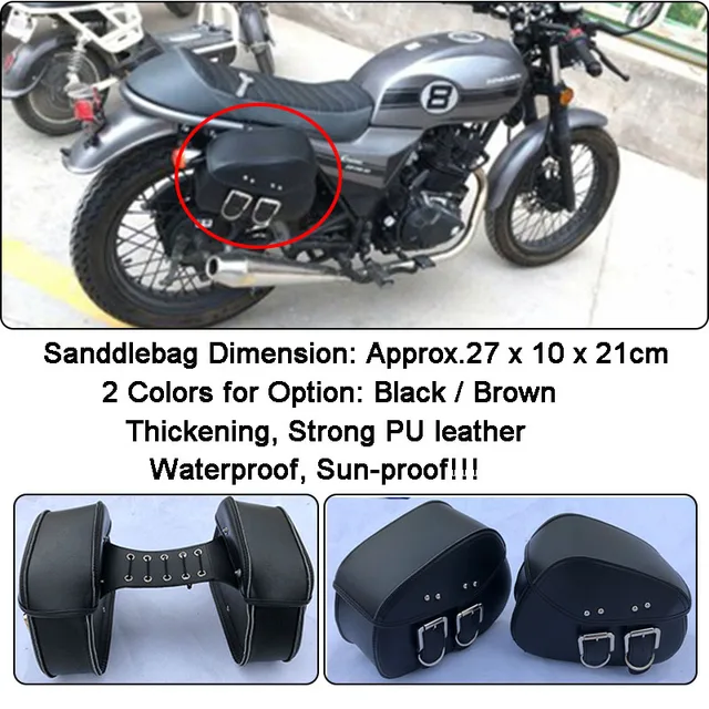 Sportster Motorcycle Saddle Bags For Harley Softail Pu Leather Side Sportster Motorcycle Saddle Bags For Harley Softail Pu Leather Side Tool Bag Luggage Alforjas Para Moto