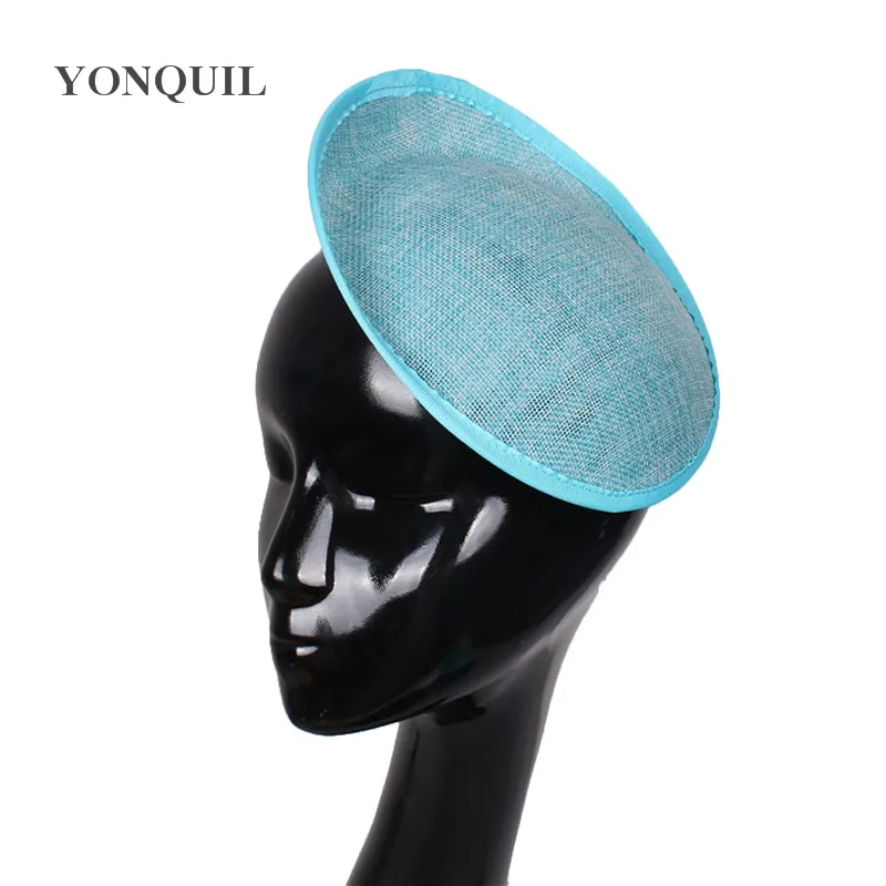 

20CM turquoise millinery imitation SINAMAY fascinator base fascinators party hats DIY hair accessories women cocktail headwear