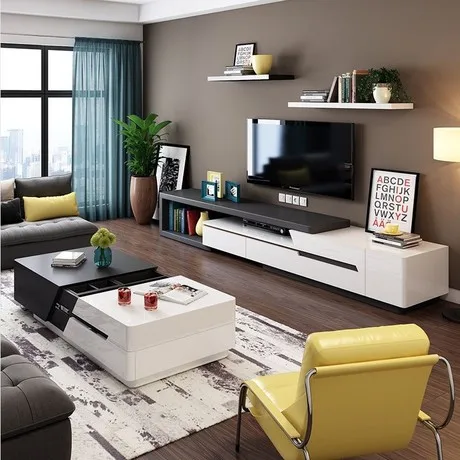 Набор для гостиной, мебель для гостиной, мебель для дома, деревянные панели, журнальные столики+ подставки для телевизора, наборы, хит, современный дизайн, высокое качество