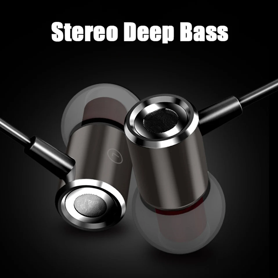 Wired In-ear Earphones Earbuds 3.5mm Magnetic Headphones with Microphone for iPhone Xiaomi Samsung Phone Headset Bass Earphones  (1)