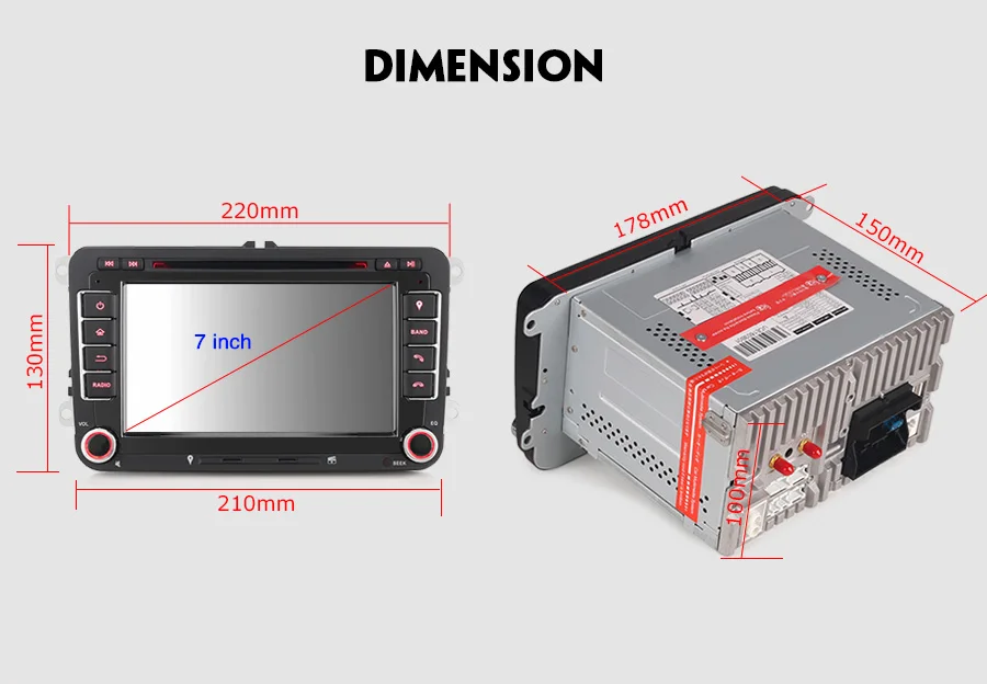 Best Erisin ES7848V 7" Android 8.0 Octa core 4G RAM Car DVD GPS Radio DVR DAB+ DVD For  VW PASSAT CC 27