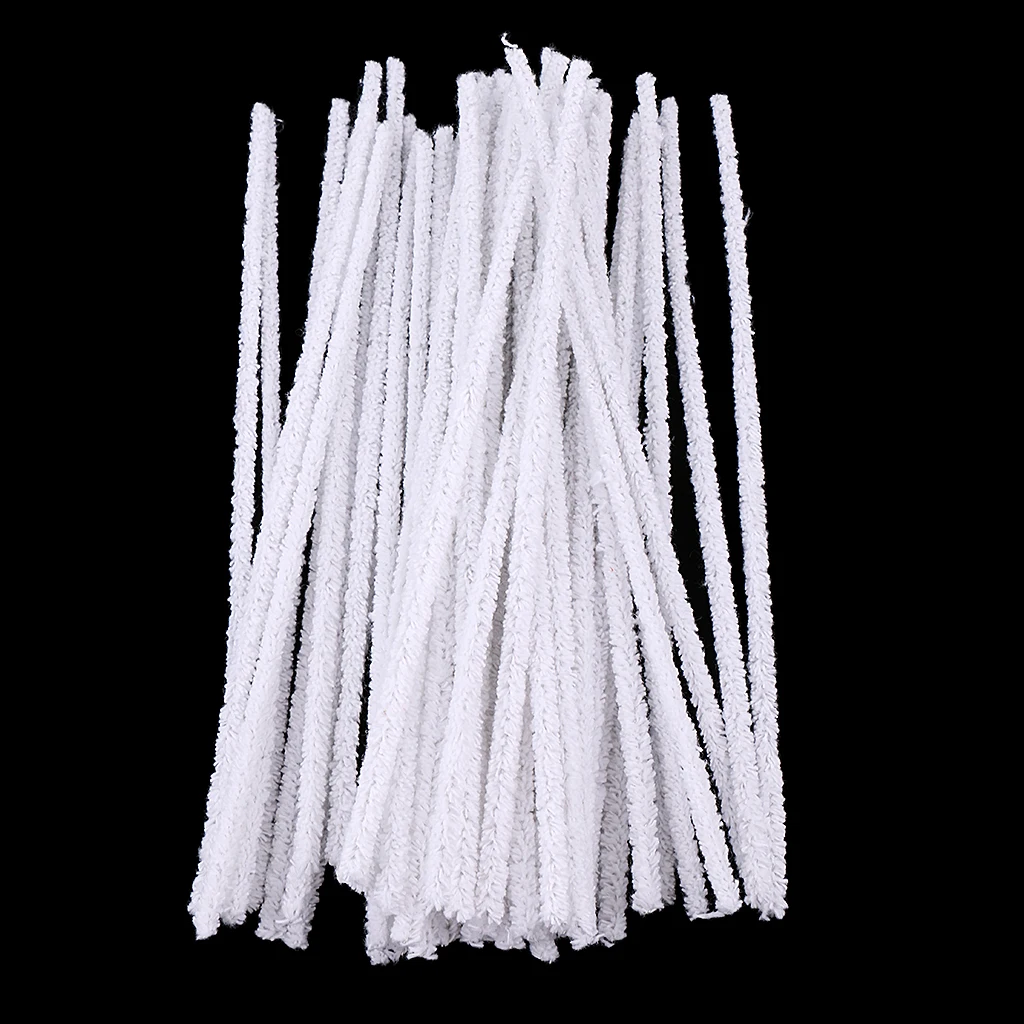 

50Pcs Cotton Intensive Tobacco Smoking Pipe Cleaning Tool Smoke Pipe Cleaner for Cleaning in Tight Space Craft