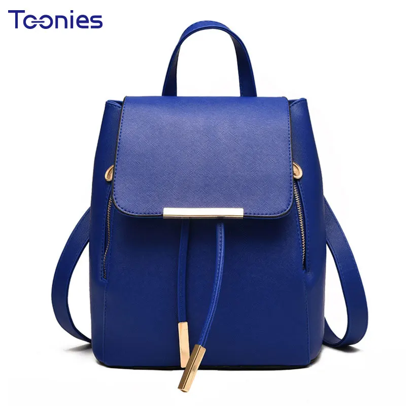 Women s Backpacks Bag High Quality Leather Backpack Women Solid School Bags For Girls Small Travel