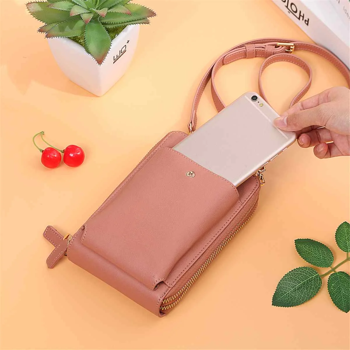 Brand Mini Crossbody Shoulder Bag Women High Quality Cell Phone Pocket Ladies Purse Clutch Fashion PU Leather Handbags Female