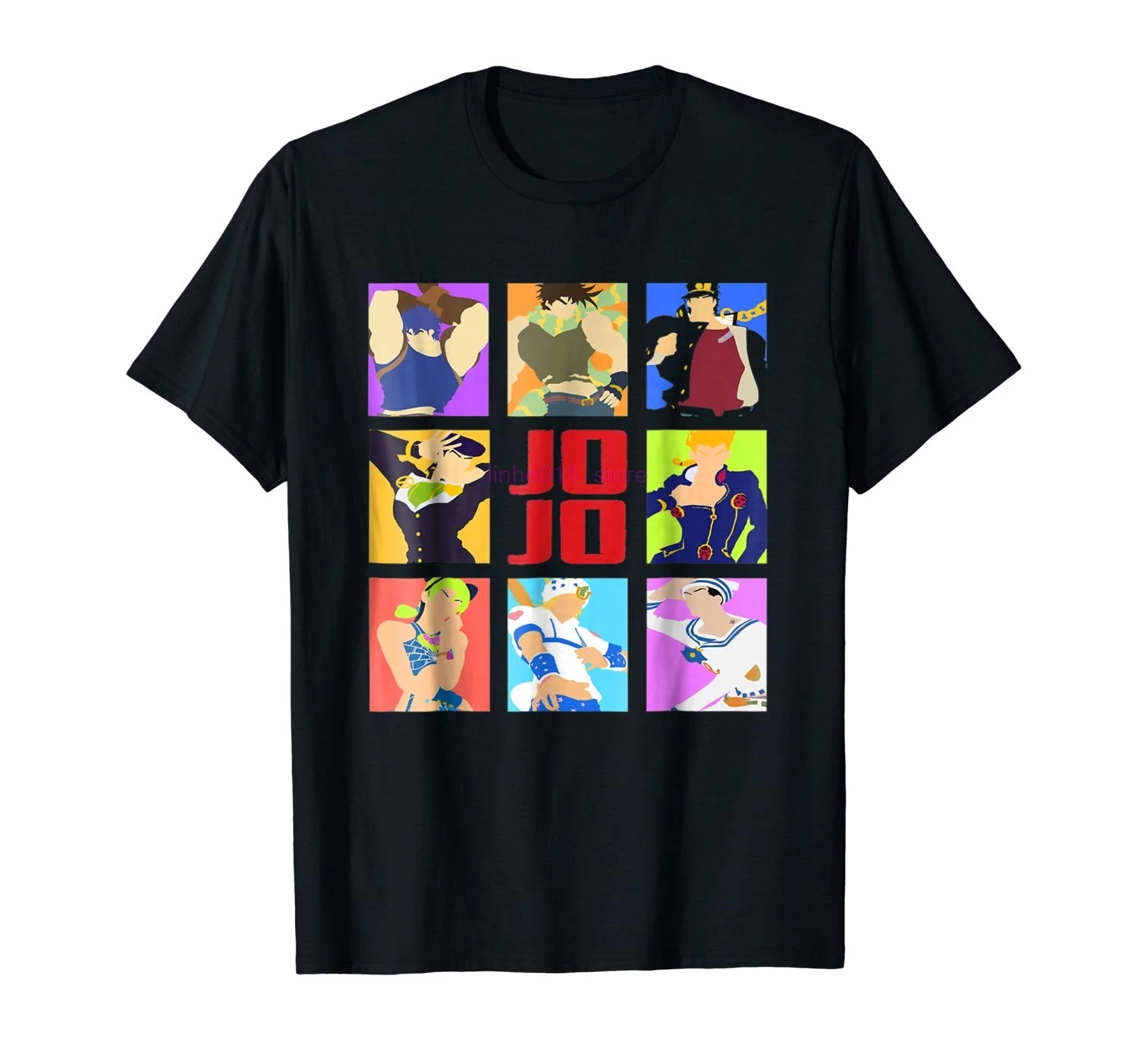 

GILDAN brand men shirt Jojo S Bizarre Adventure Heroes T Shirt