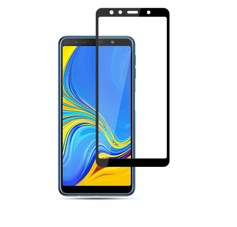 

2.5D 9H Tempered Glass Full Protective Film Screen Protector For Samsung Galaxy A7 2018 A 7 A750F A750 SM-A750F SM-A750FN/DS