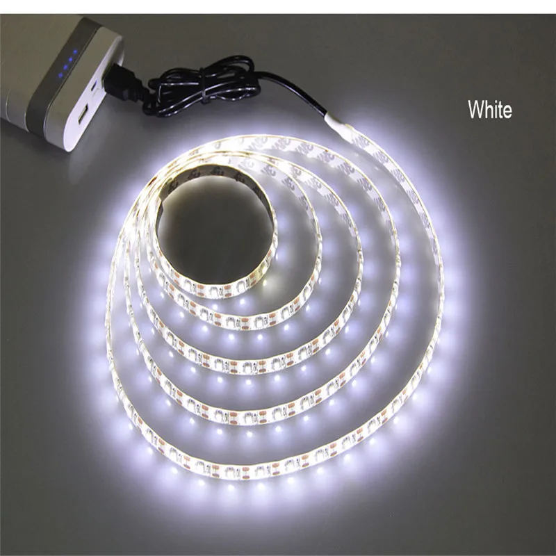 

1M 2M 3M LED Bed Closet Night light Wireless PIR Motion Sensor AAA Battery Power Flexiable Lamp 5V 2835 LED Strip Lamp