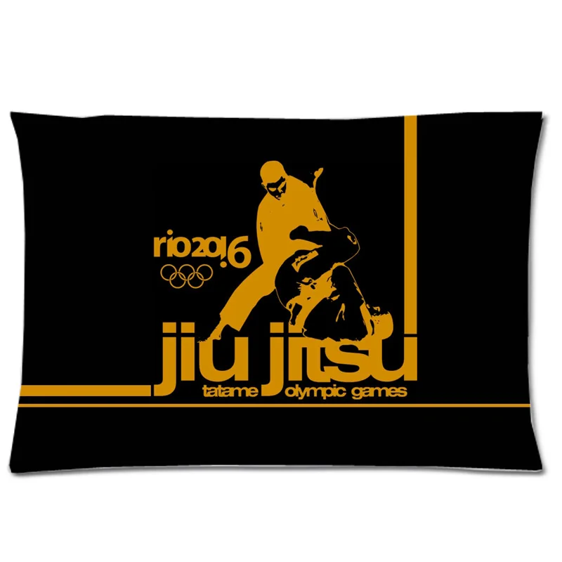 

Jiu-Jitsu Two Side Pillow Cover Decorative Pillow Case Polyester Pillow Slip Rectangle Pillowcase 20*30 Inch