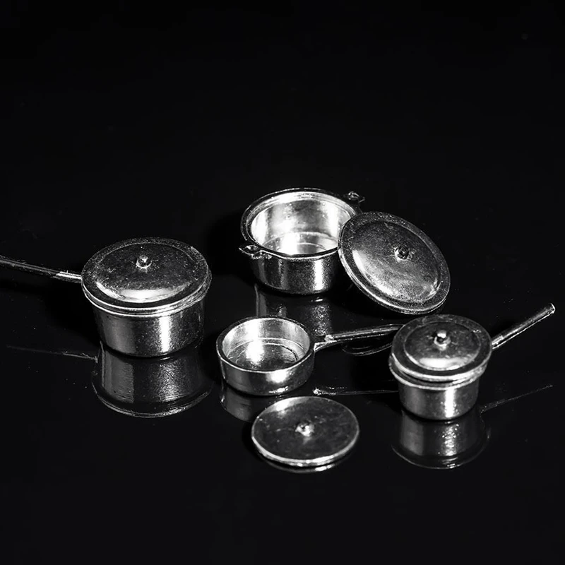 4 шт., 1:12, изысканный Кукольный дом, кухонная утварь, набор мини кукольного дома, кухонные принадлежности, украшение кукольного дома, плита