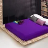 Wholesale solid color sheets fitted bed sheet elastic mattress cover bed linen bedspread polyester cotton single twin full queen 6