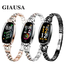 GIAUSASmart Band Women Blood Pressure Step Fitness Tracker Heart Rate Monitor Smart Bracelet Multiple Sport Waterproof Wristband