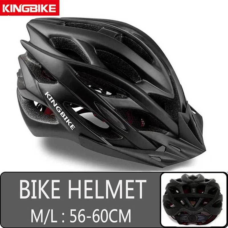 KINGBIKE велосипедный шлем ультралегкий велосипедный шлем в форме MTB шлем Casco Ciclismo дорожный горный шлем MTB шлемы - Цвет: 652N-Black