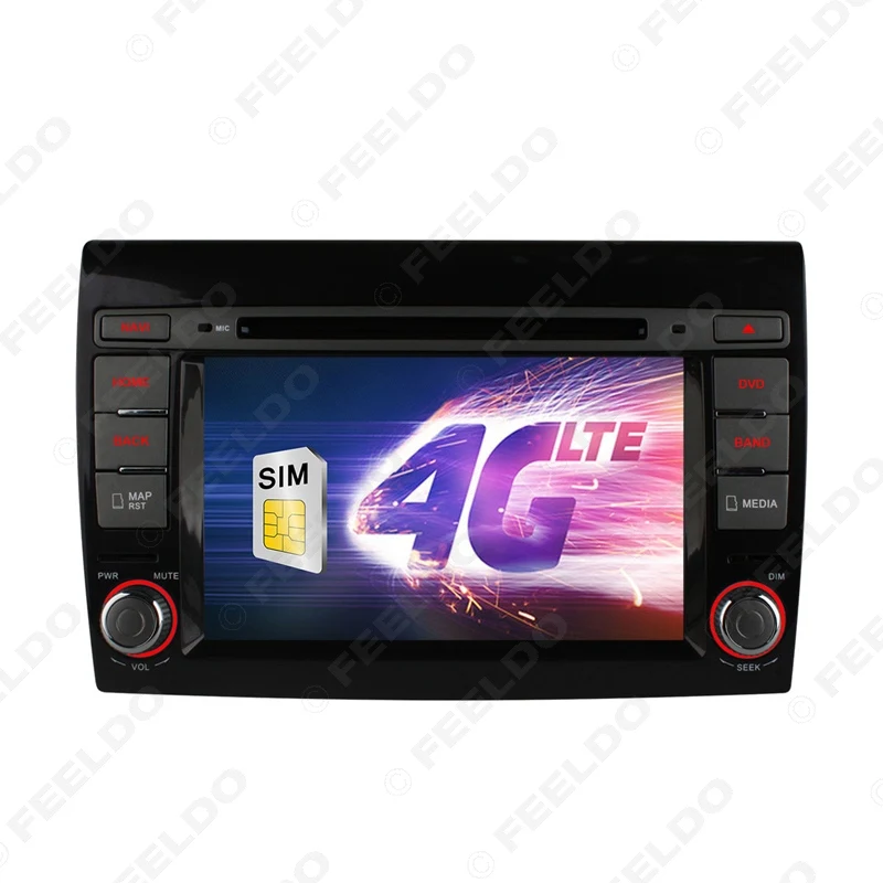 Perfect FEELDO 7"  Android 6.0 (64bit) DDR3 2G/32G/4G LTE Octa Core Car DVD GPS Radio Head Unit For Fiat Bravo(2007~2012) #2456-F4 18