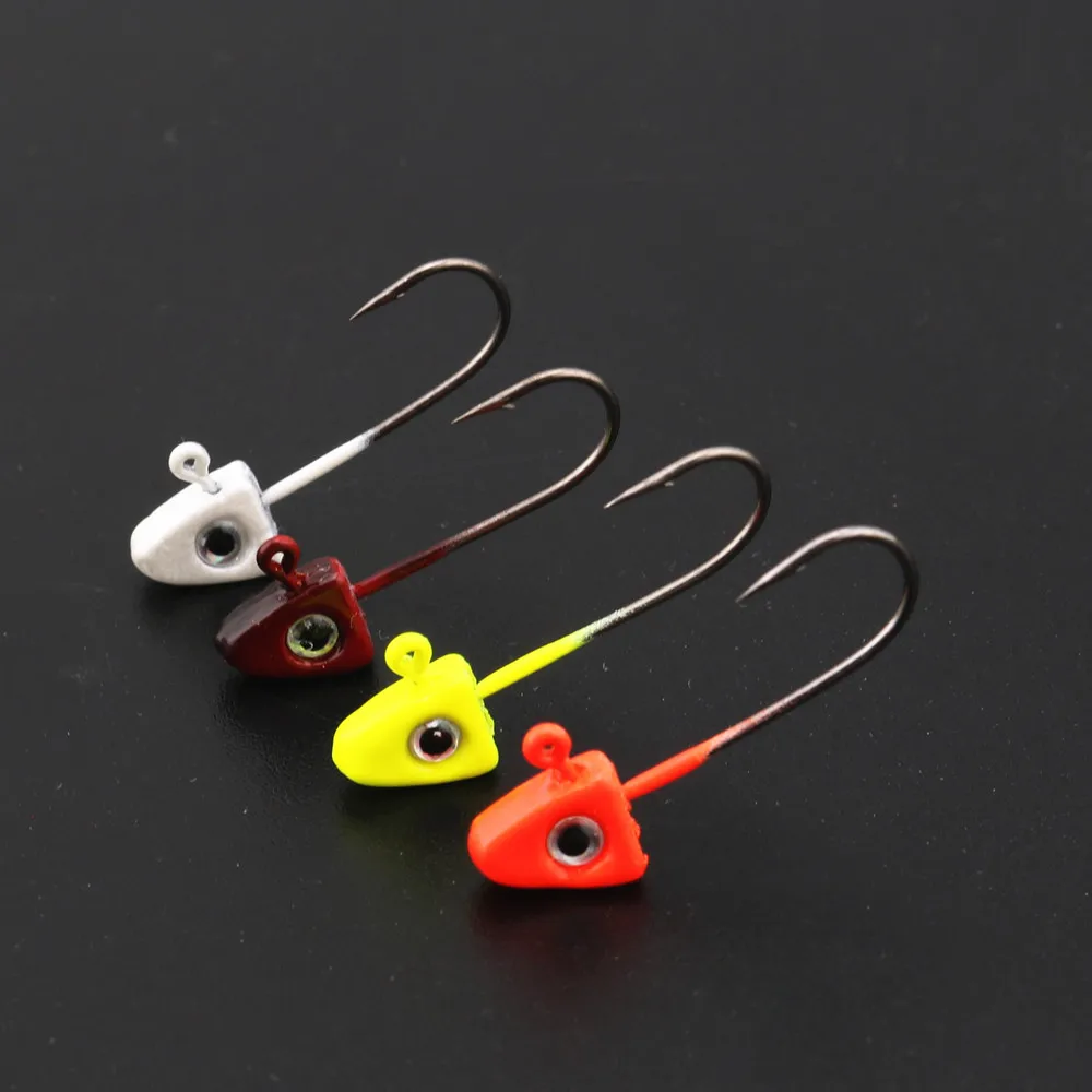 Buy 1.5g lead jig head hook small fishing lure soft