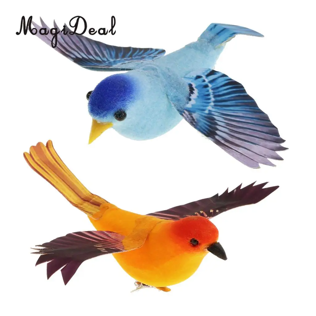 Spreading Winds Artificial Feathered Foam Birds Home Garden Wedding Decor