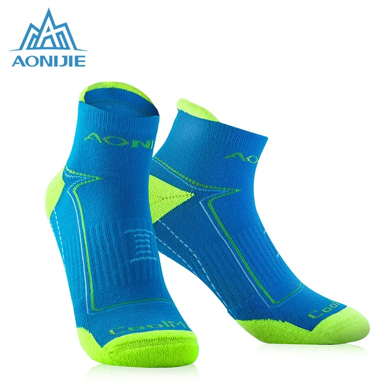 

AONIJIE Coolmax Sports Socks Mens And Womens Cotton Slippers Breathable Support Sports Knitted Socks Unisex Top Quality