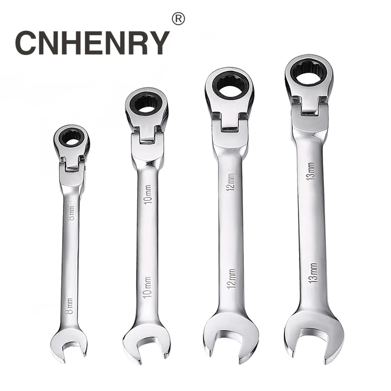 Ratchet Wrench One Piece 8-25mm Flexible Reversible Head Combination Ratchet Wrench Universal Keys Wrenches Car Tools Auto Repair