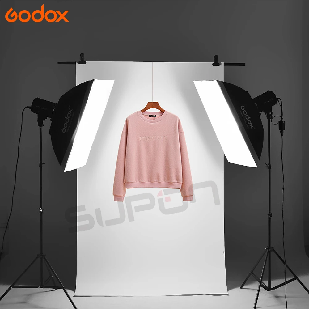 US $247.95 Godox 2x E250 Studio Photo Accessories Flash Lighting Kit With Godox AT16 Trigger2x Softbox 50x70cm2x Light Stand