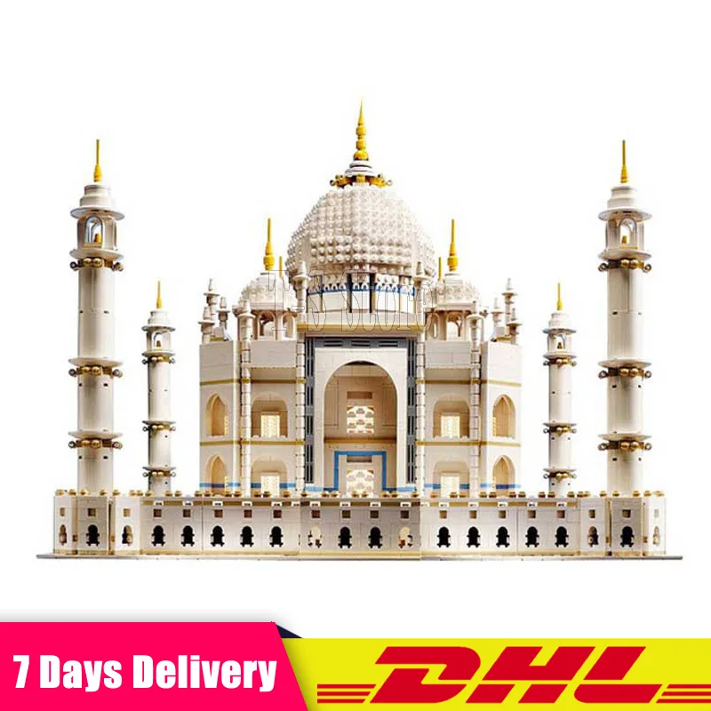 

DHL LEPIN 17001 5952 PCS The Taj Mahal Model Educational Building Kits Blocks Bricks Compatible LegoINGlys 10189 Children Toys