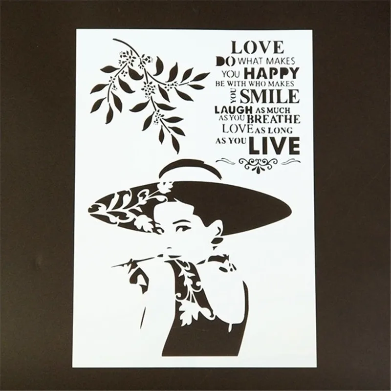 A4 Size DIY Craft Layering Stencil Template For Wall Painting Scrapbooking Stamping Album Decorative Embossing Paper Cards A4 Size DIY Craft Layering Stencil Template For Wall Painting Scrapbooking Stamping Album Decorative Embossing Paper Cards